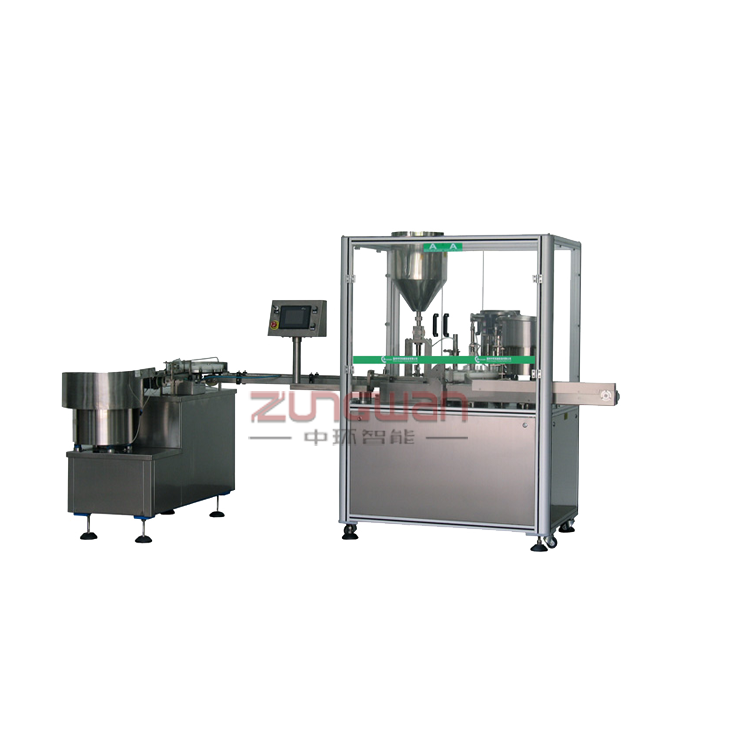 ZHY-50全自動(dòng)泵頭蓋乳液噴霧灌裝旋蓋機(jī)