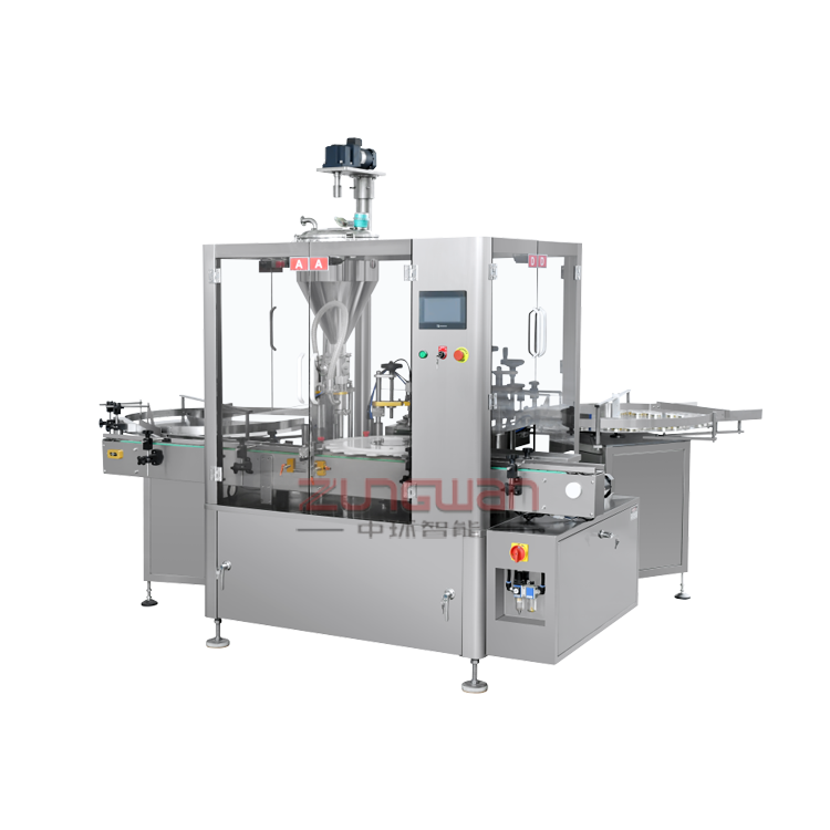 ZHG-50全自動(dòng)膏霜灌裝上墊片旋蓋機(jī)