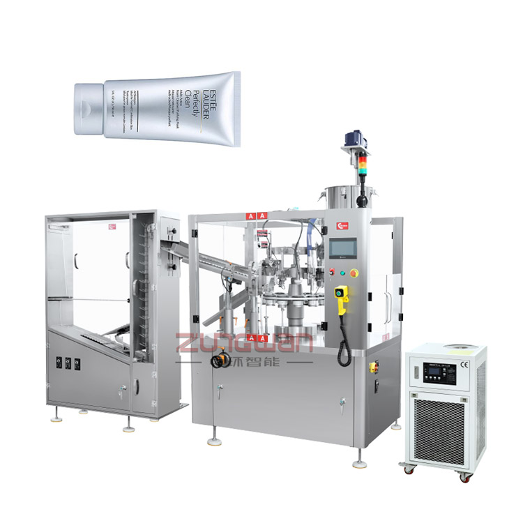 值得信賴潔面乳灌裝封尾機(jī)，廣東省醫(yī)藥用品乳膏軟管灌裝機(jī)