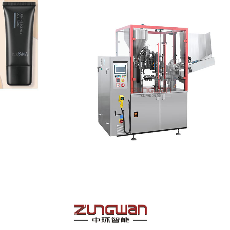 安徽灌裝封尾機(jī)，復(fù)合管充填機(jī)，全自動(dòng)軟管包裝裝盒生產(chǎn)線